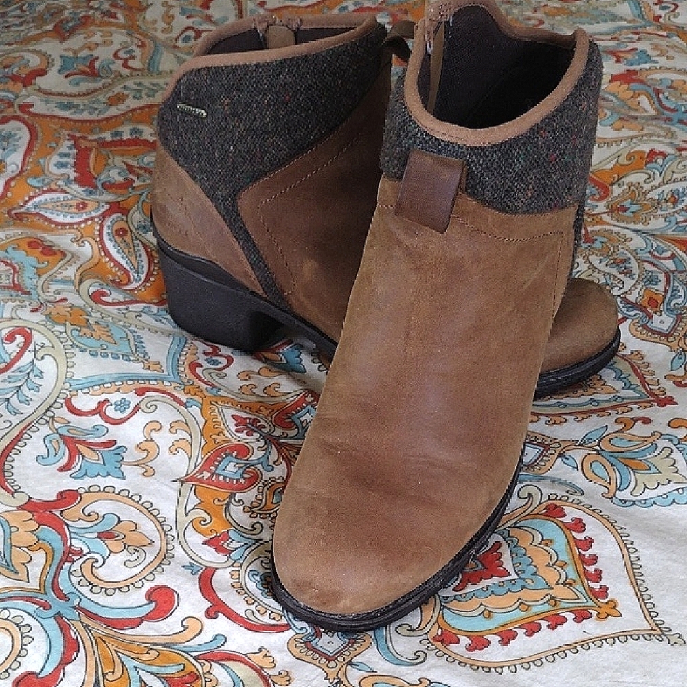 Merrell Brown Leather Ankle Boots 10.5